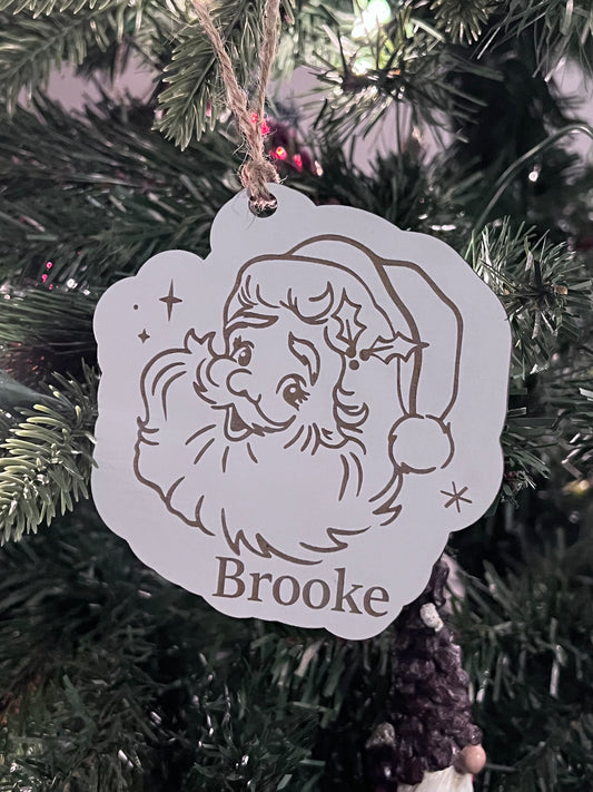 Personalized Santa Ornament/Gift Tag