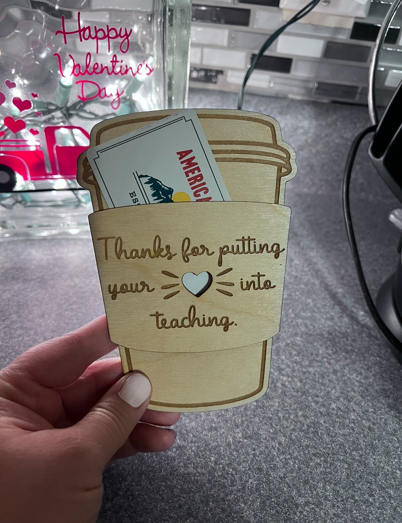 Teaching giftcard holder