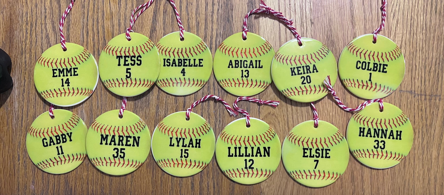 Personalized Round Ceramic Ornament