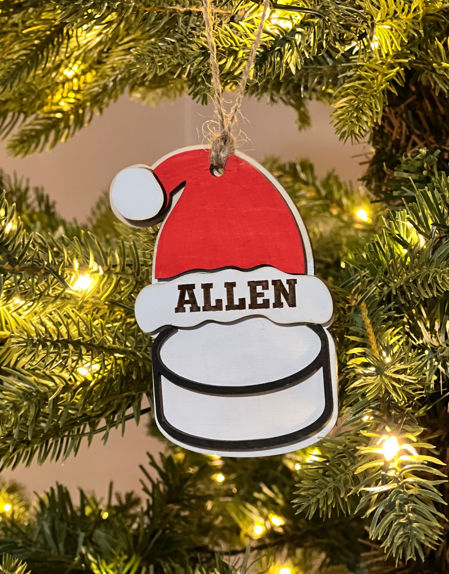 Sports with Santa Hat Ornaments