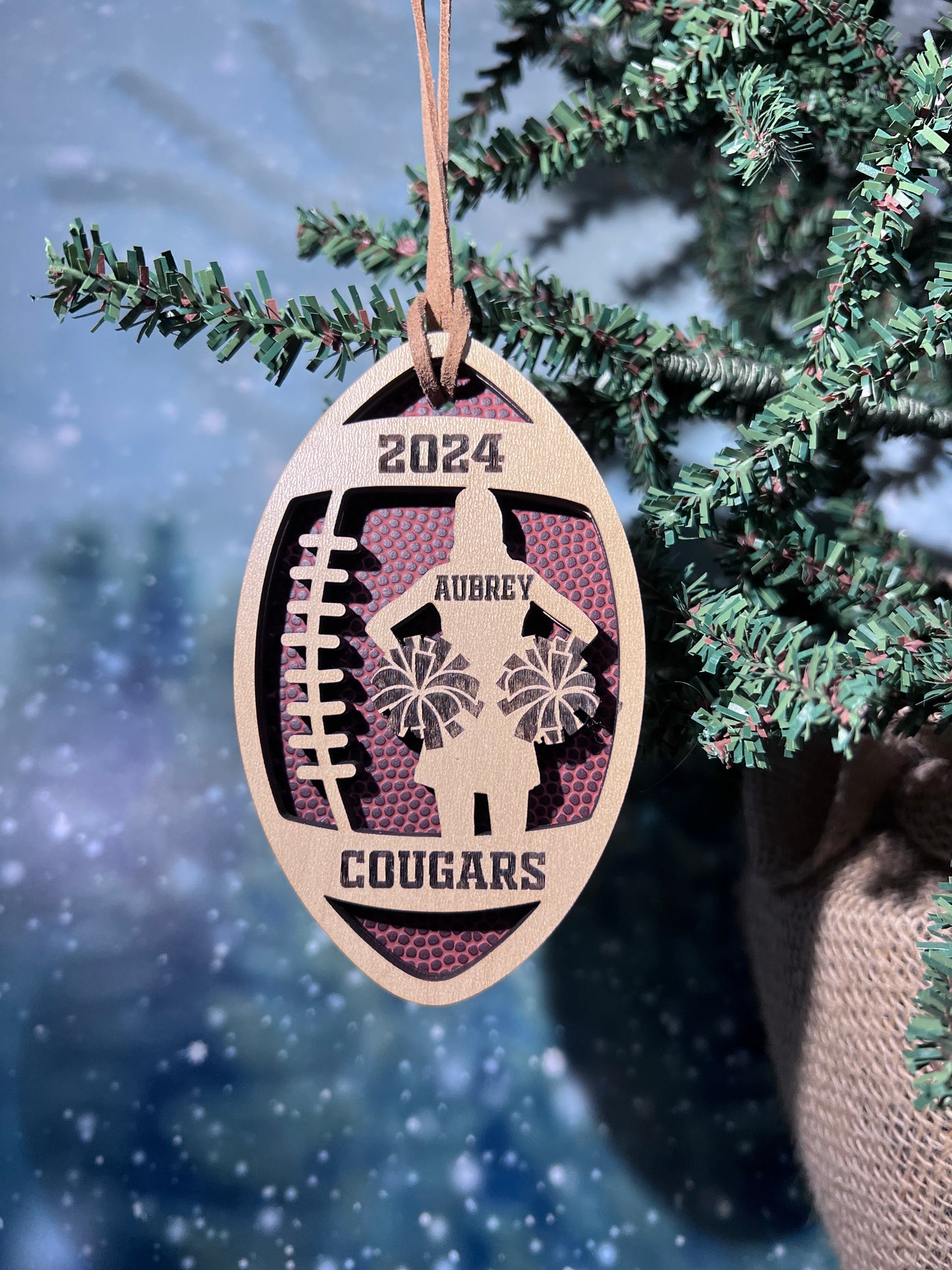 Personalized Cheerleader Ornament