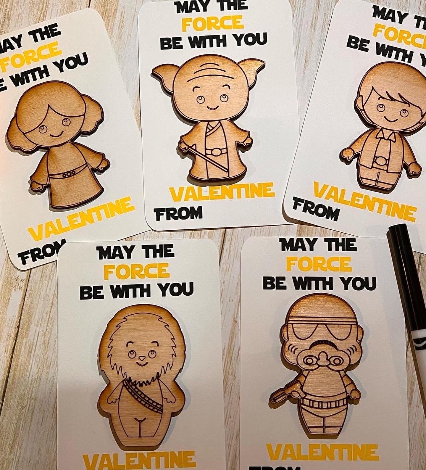 Color your own valentines sets