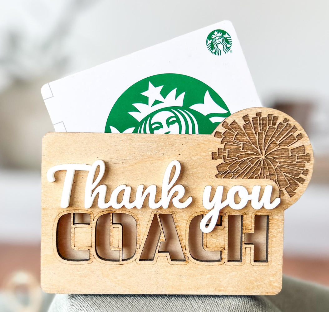 Coaches Gift Card Holders