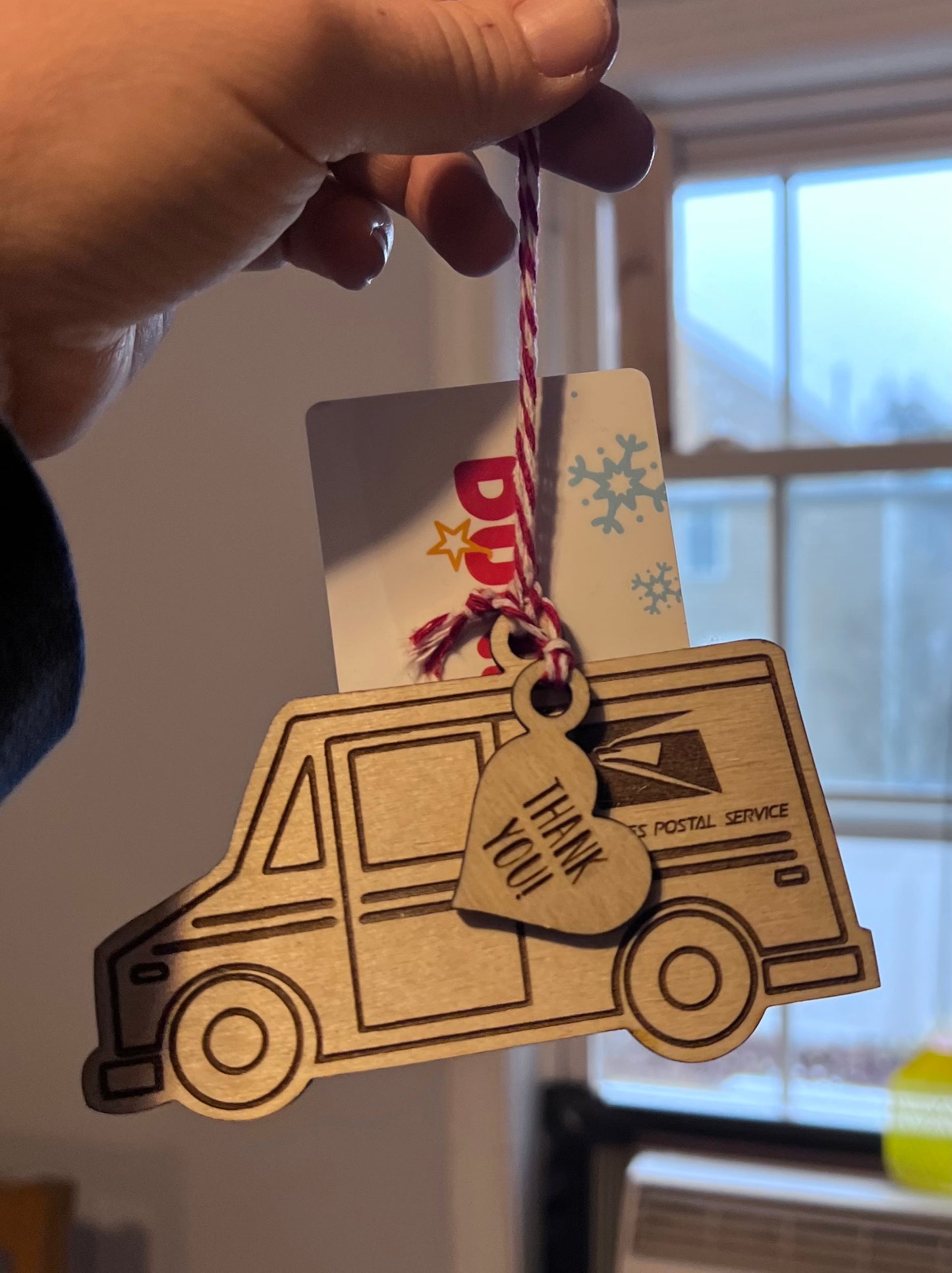 Mail Carrier Gift Card Holder Ornament