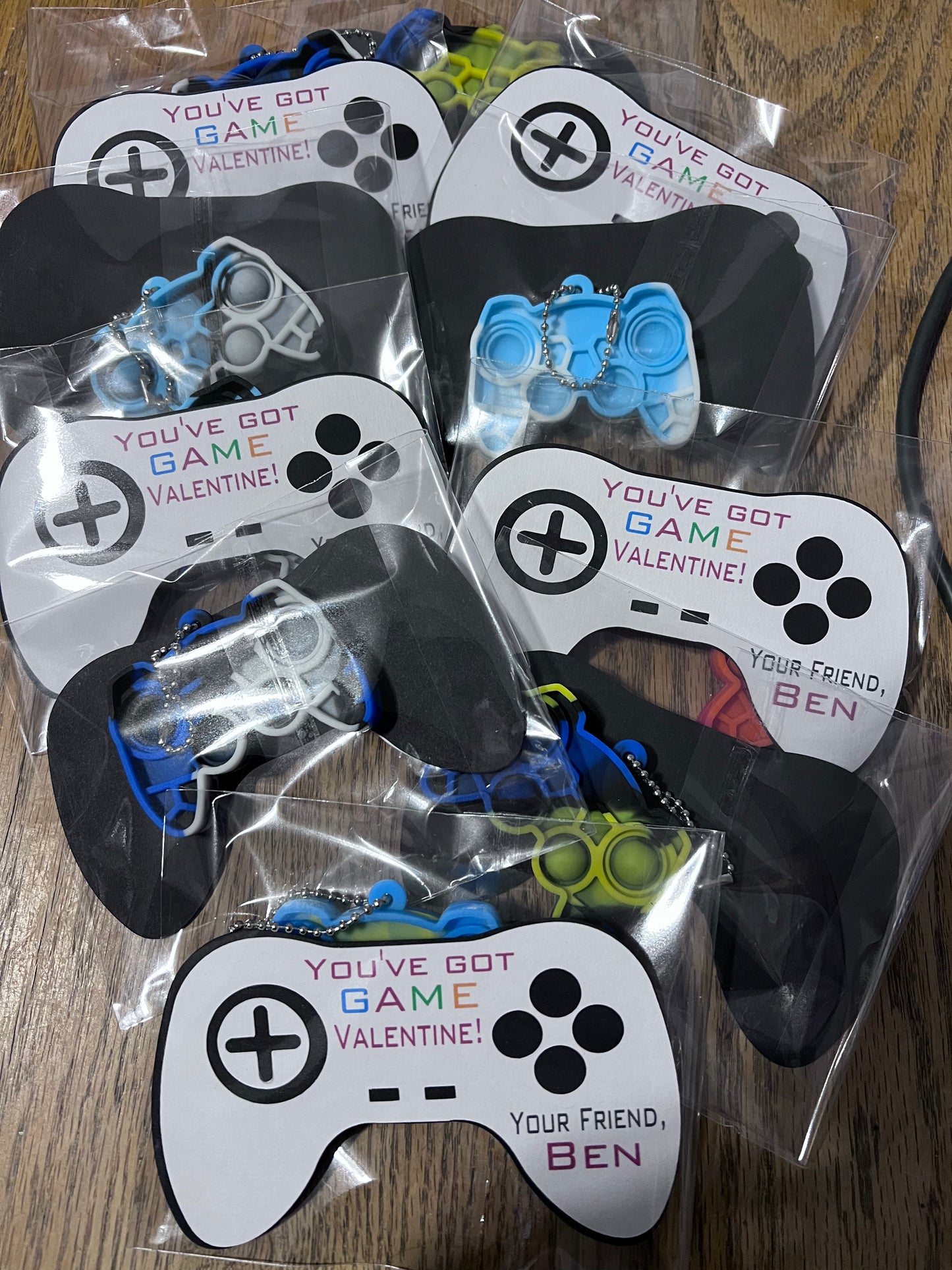 You’ve got GAME, VALENTINE (pop it video controller set)