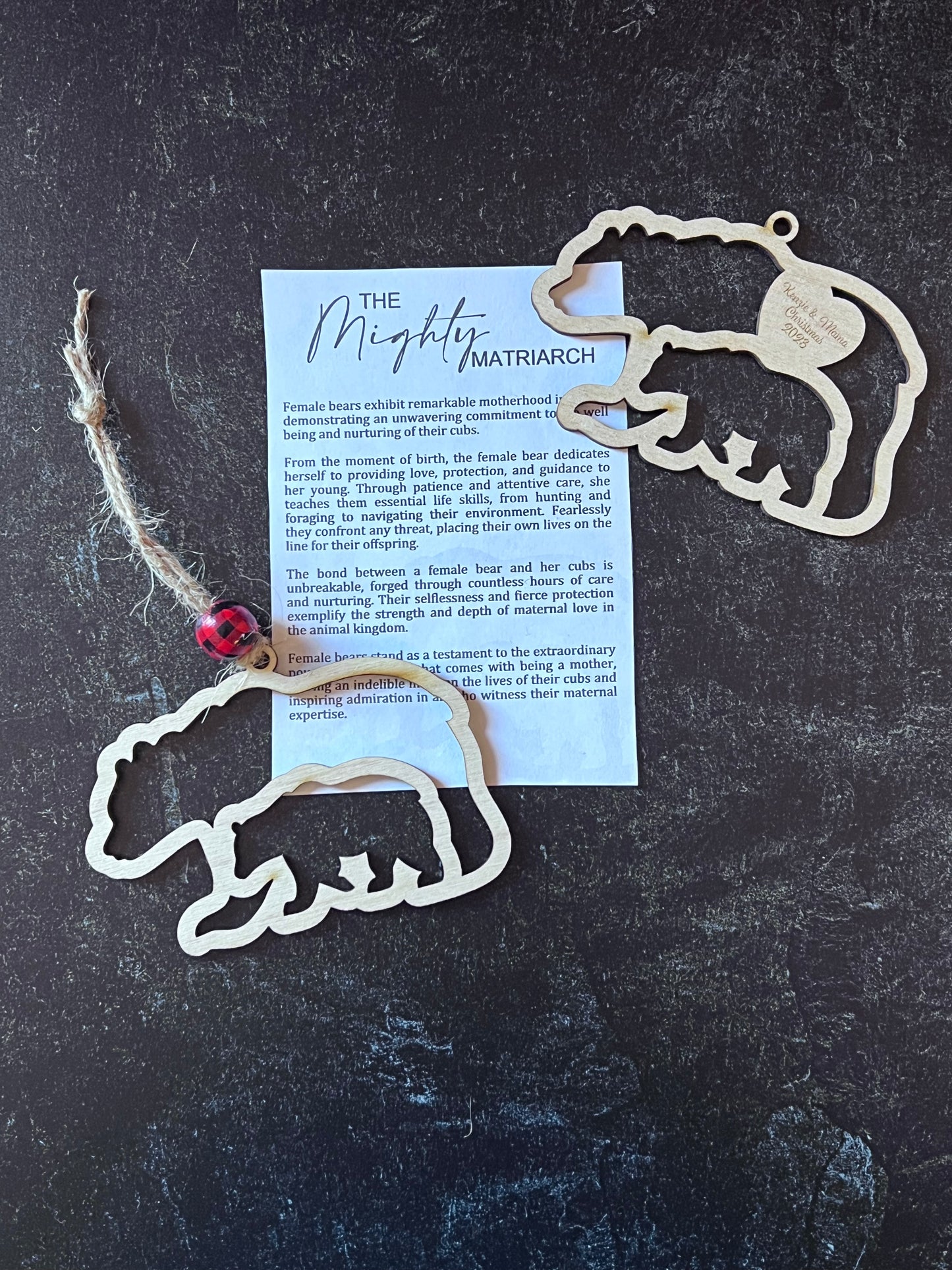 Mama and Me Bear Ornament