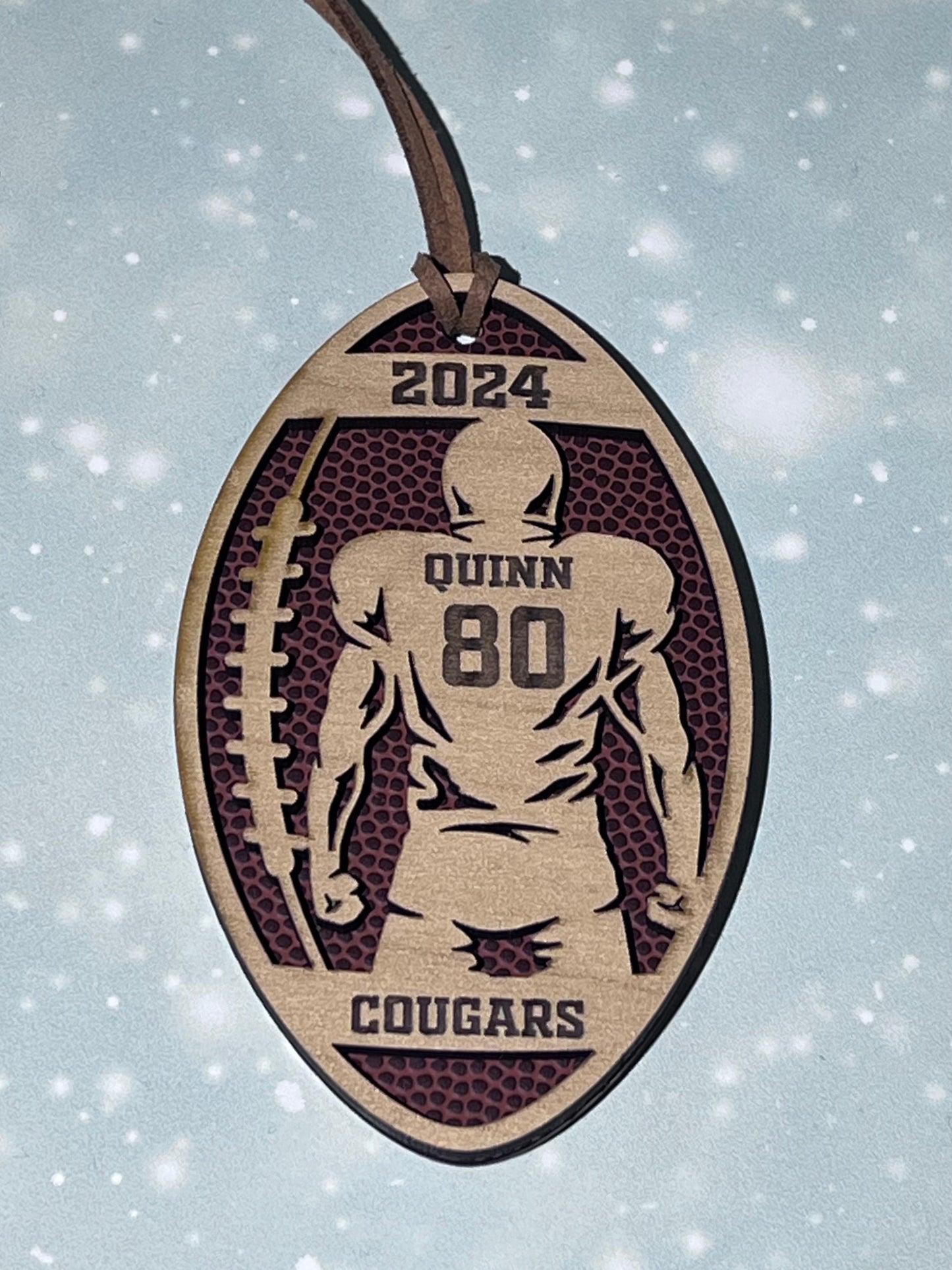 MMC COUGARS FOOTBALL ORNAMENT