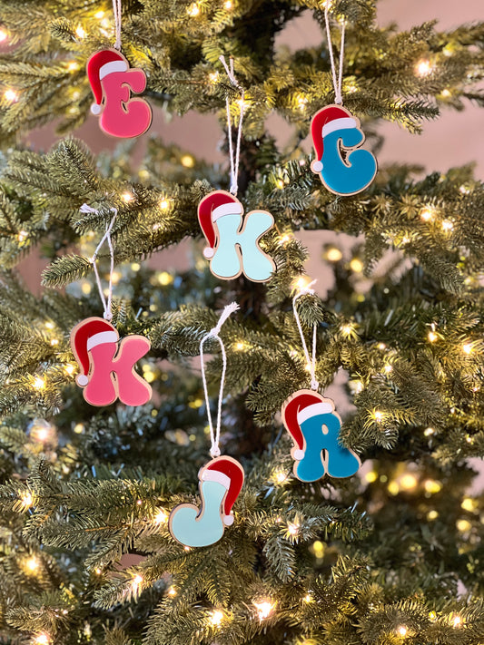 DIY KIT- Santa Hat Letter Ornament