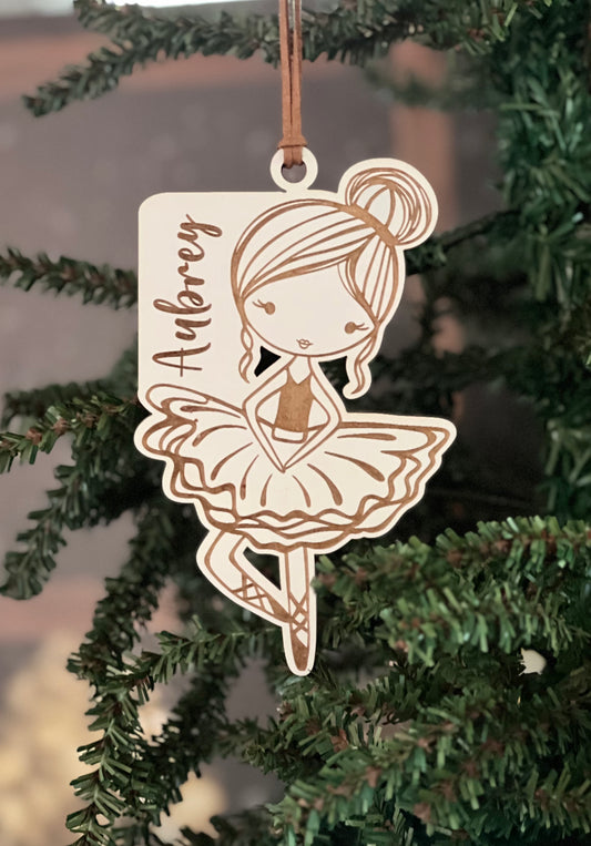 Personalized Ballet Dancer Ornament
