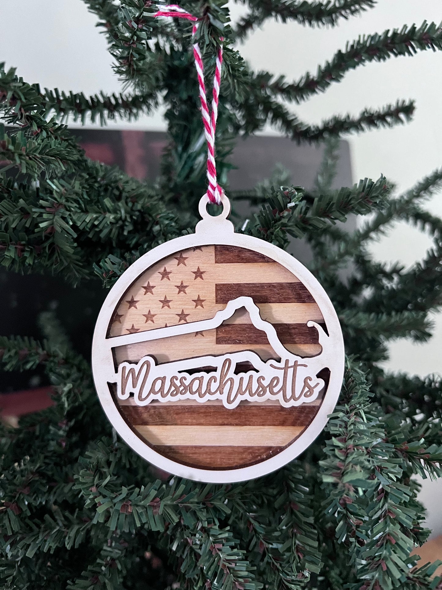 Home State Patriotic Ornament,