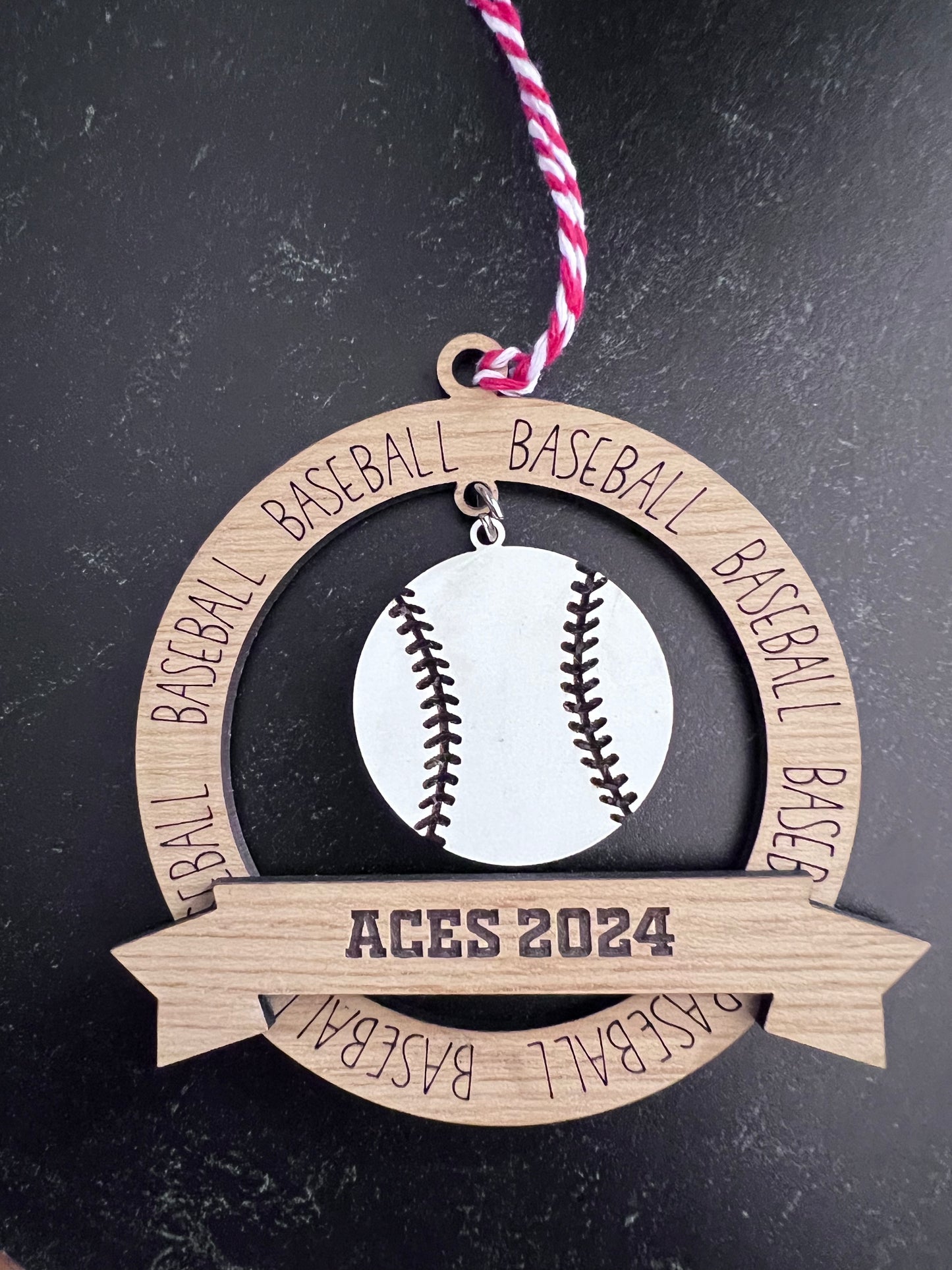 Hanging Baseball Ornament