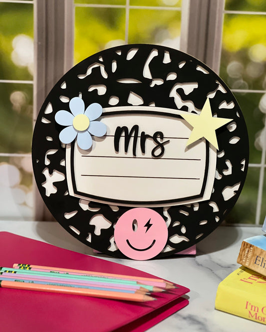 Teacher Retro Sign