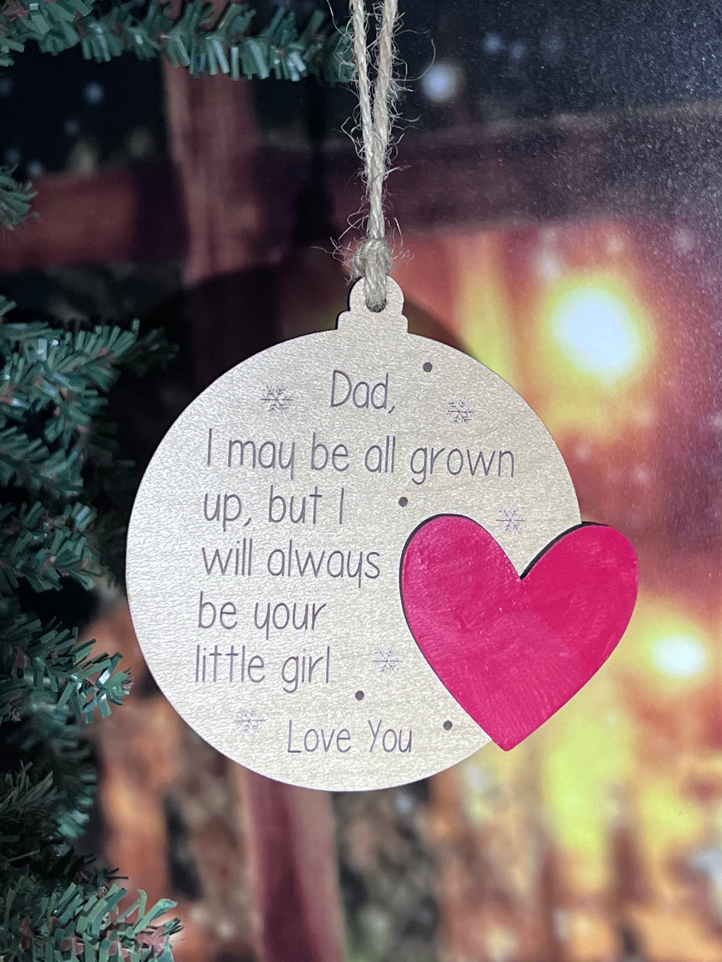 Dad….Little Girl…Ornament