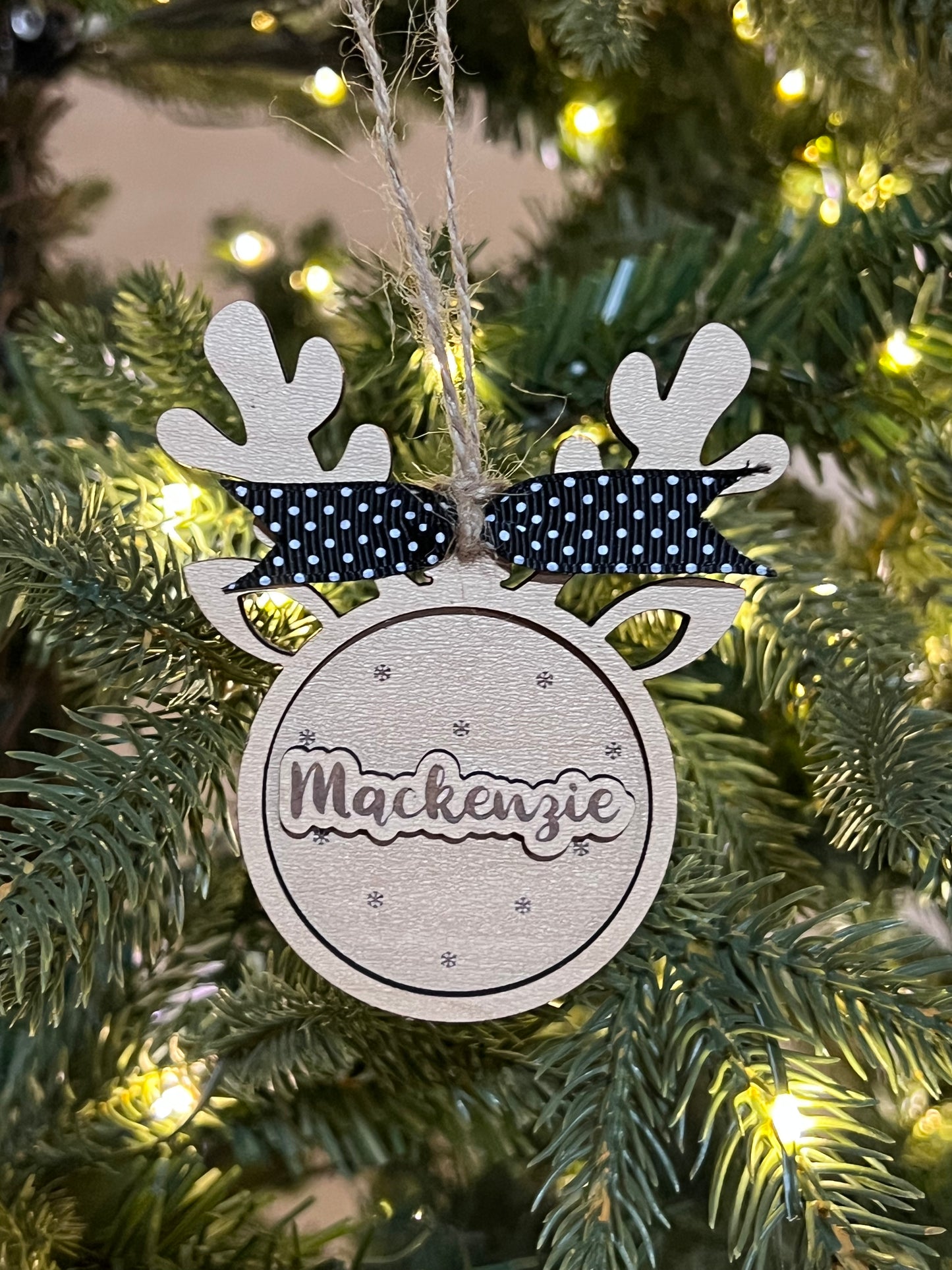 Personalized Reindeer Ornament