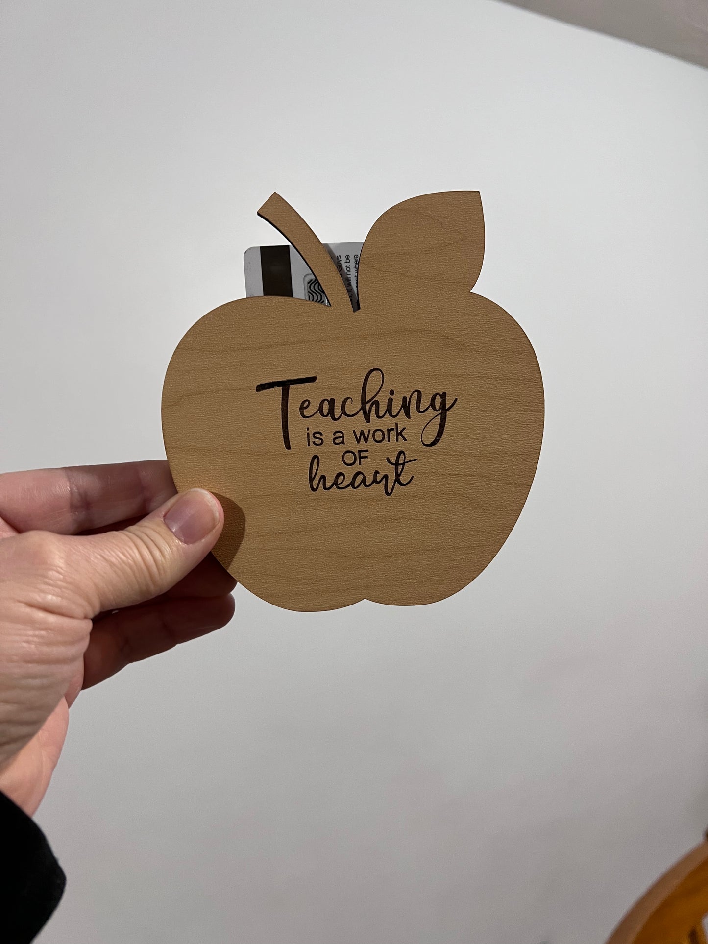 Teaching Apple giftcard holder