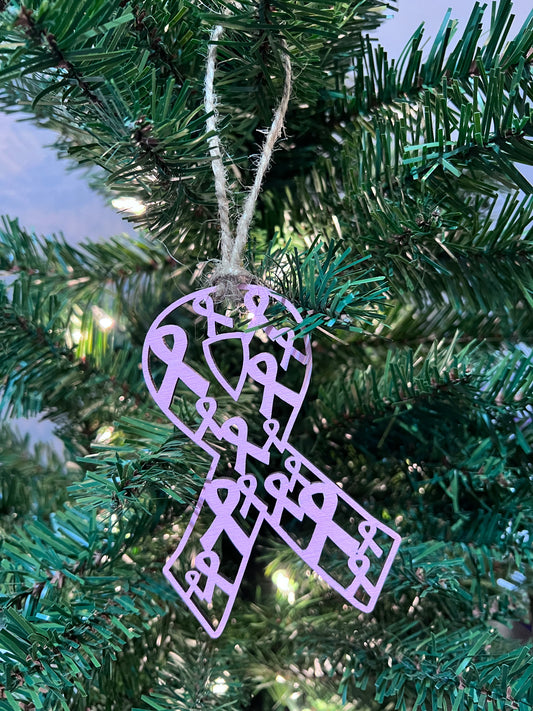 Breast Cancer Wooden Ribbon