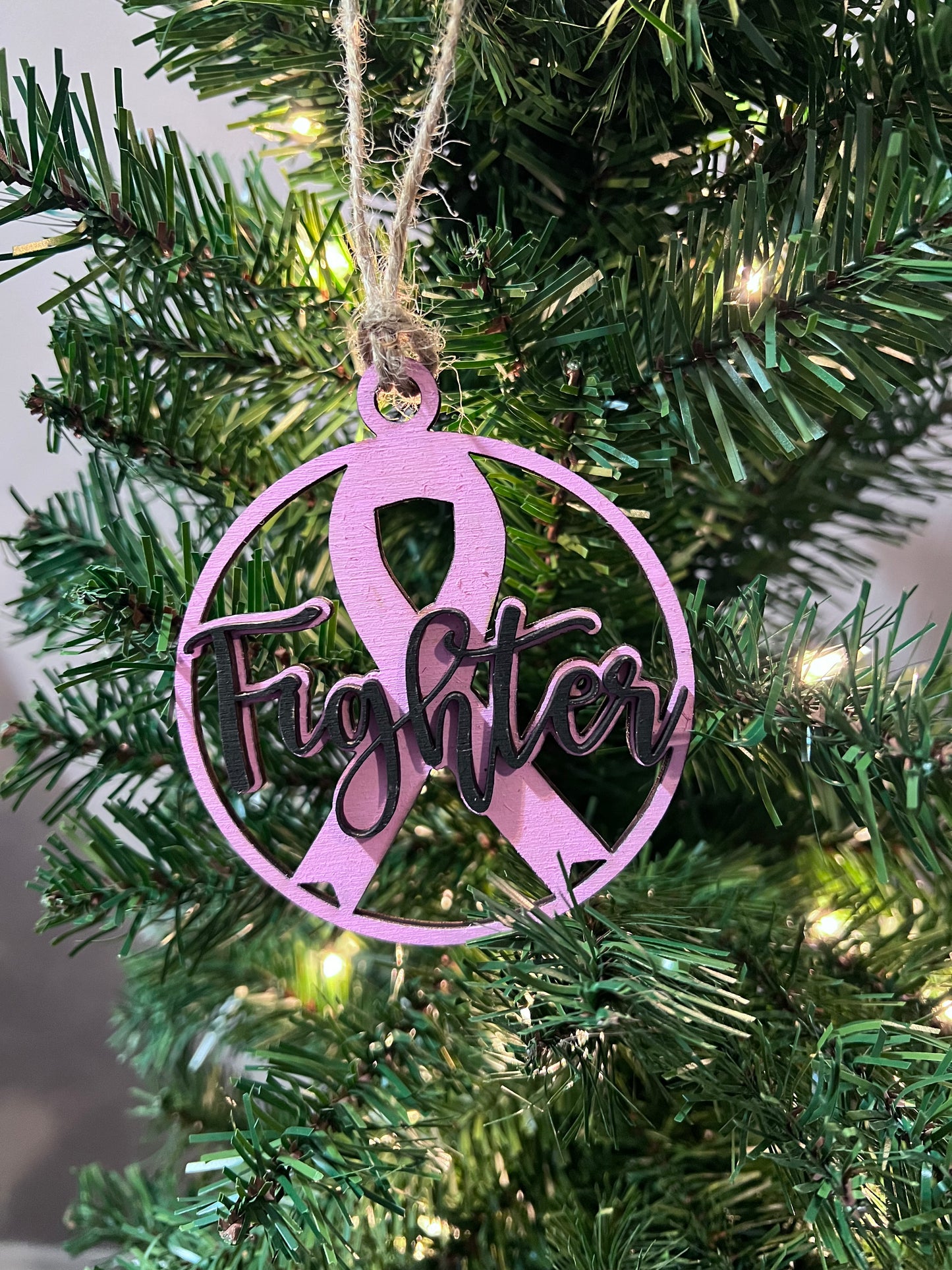 Cancer Awareness Ribbon Ornaments