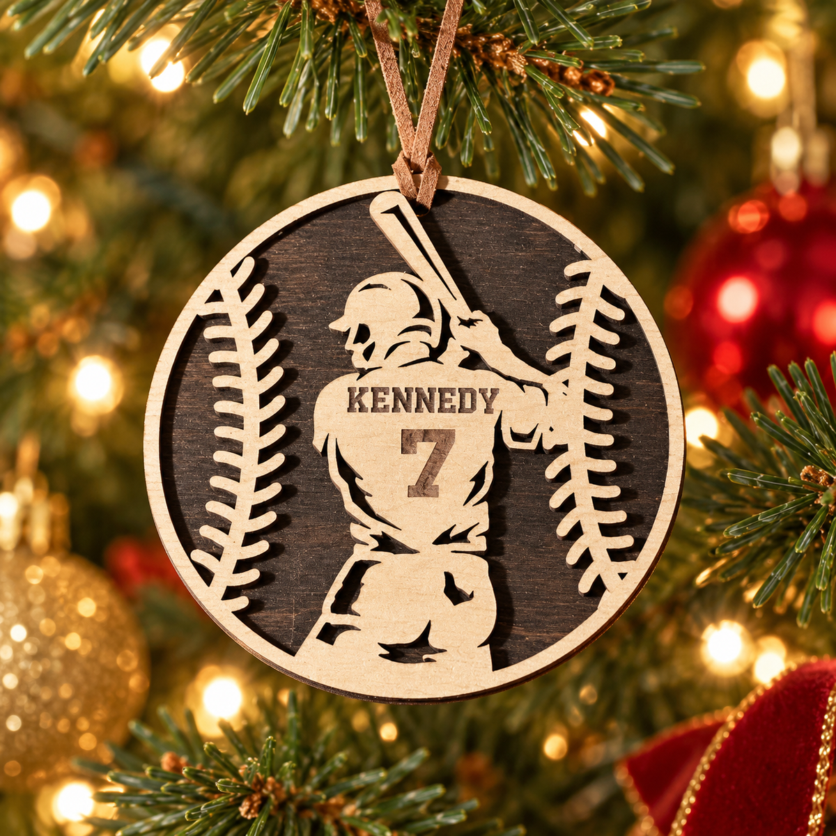 Personalized Baseball/Softball Ornaments for AJFC