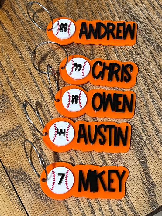 Baseball Keychains