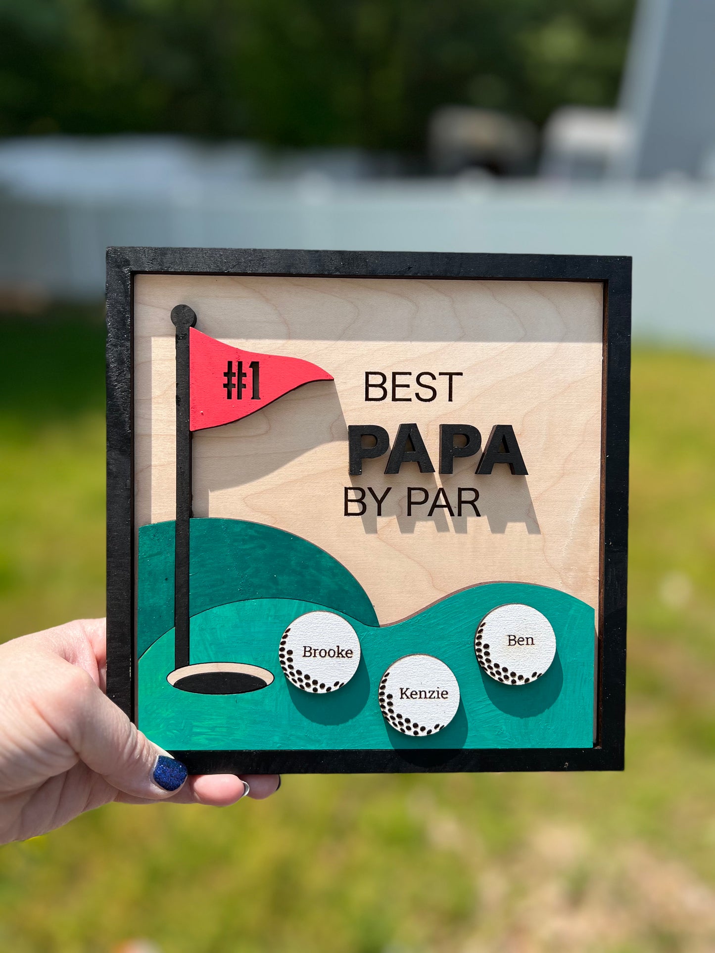 Personalized Father’s Day Golf Sign