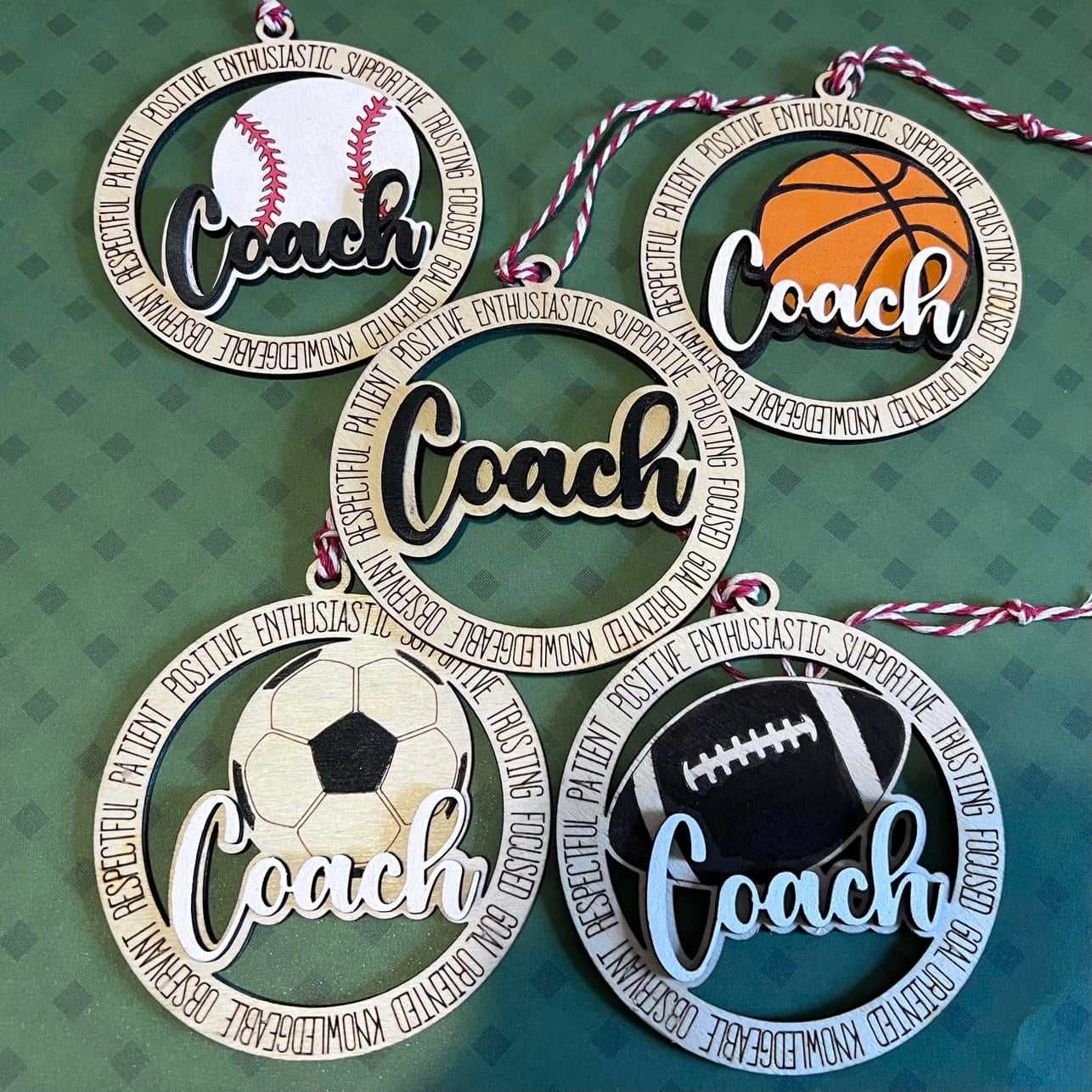 Coach Ornaments