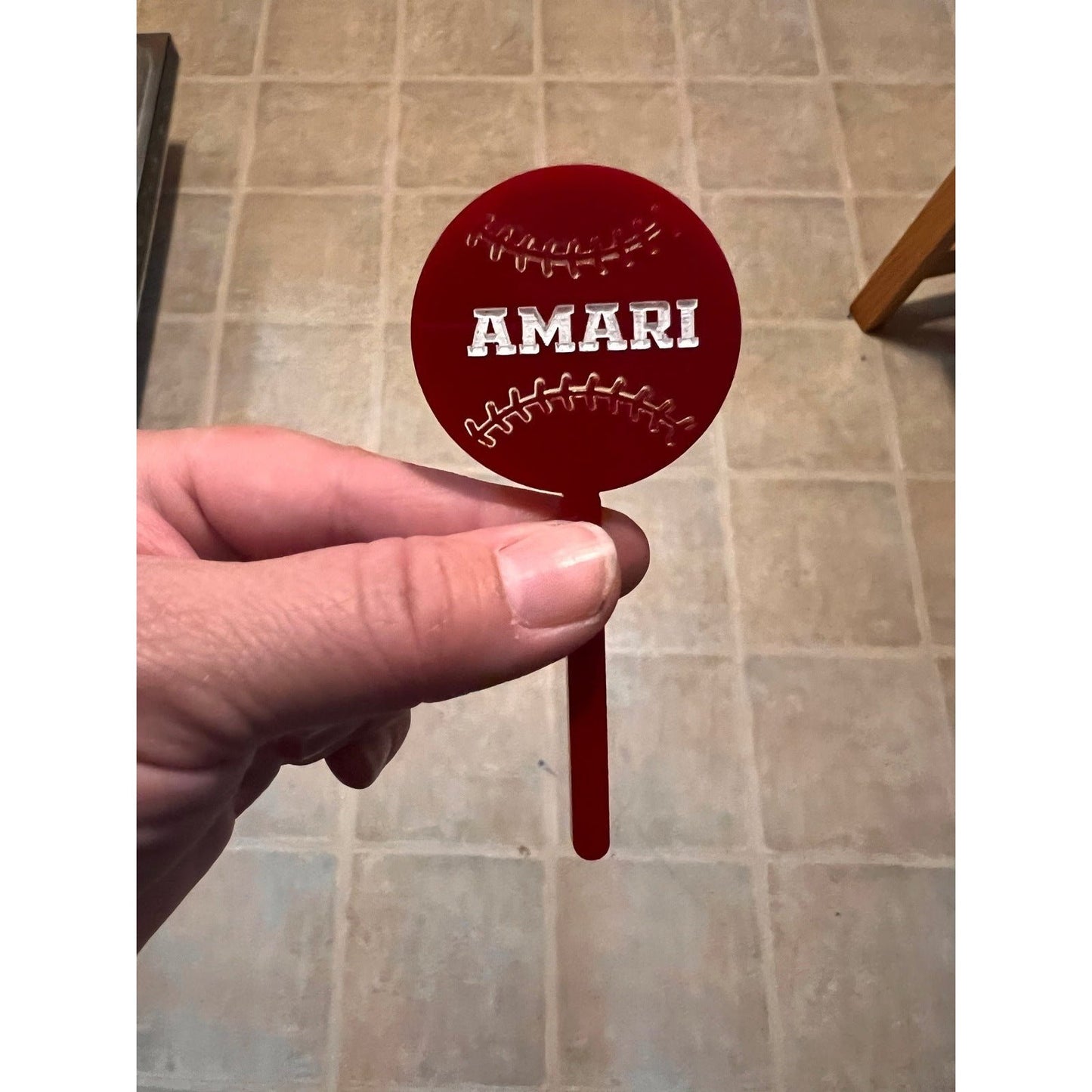 Baseball Cupcake Toppers