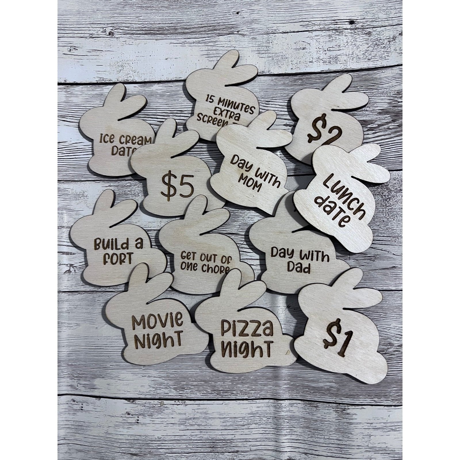 Easter Egg Bunny Tokens