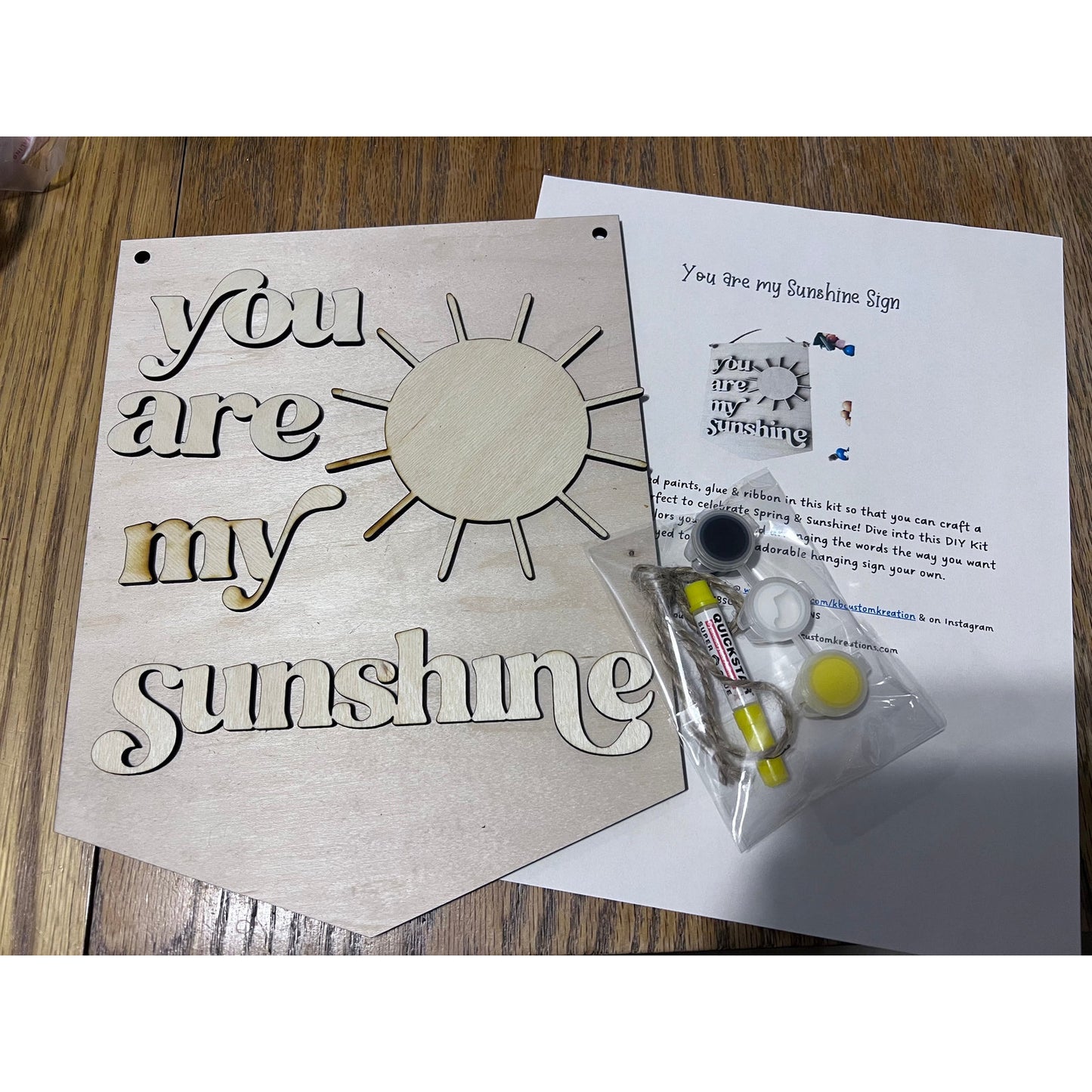 You Are My Sunshine - DIY