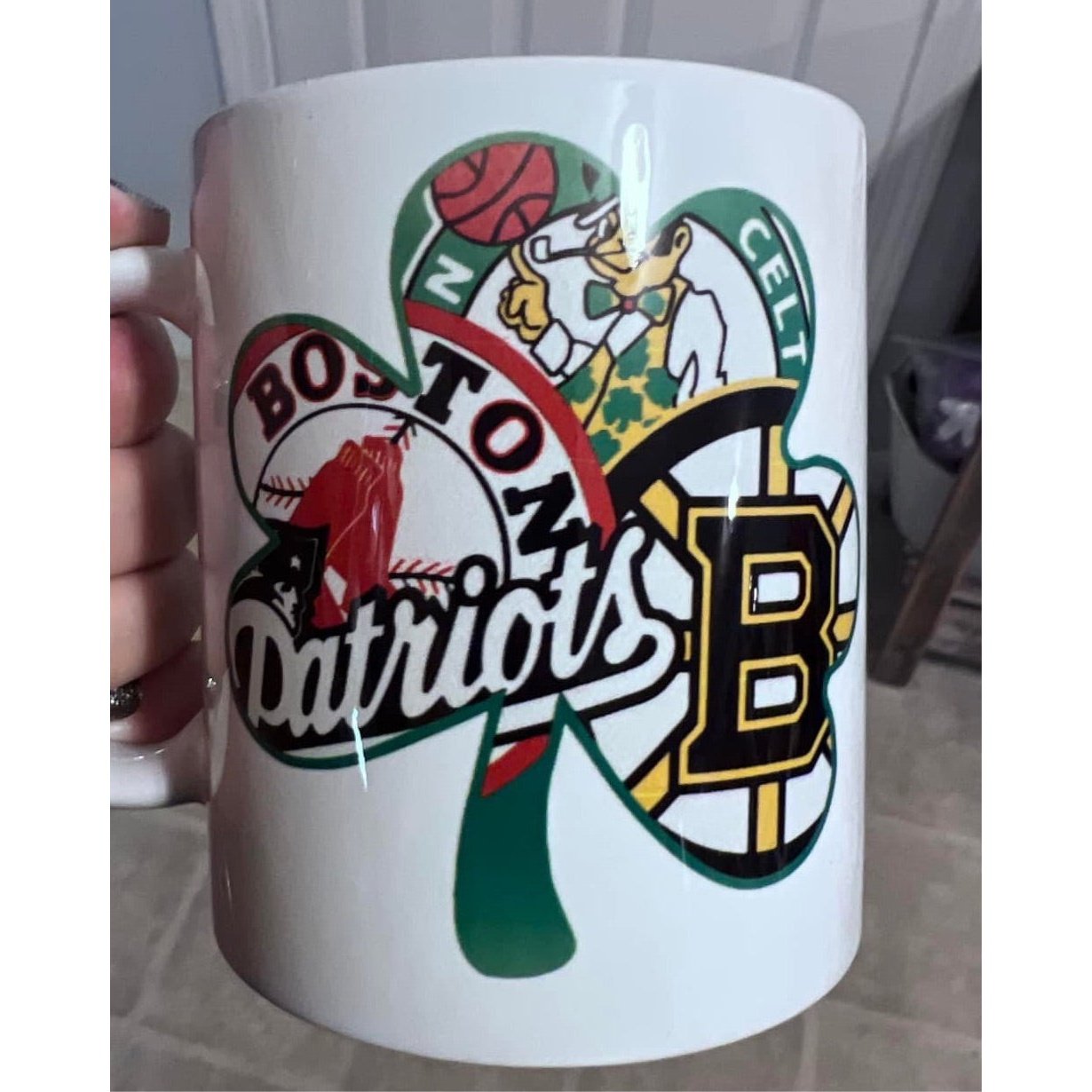 Boston sports mug