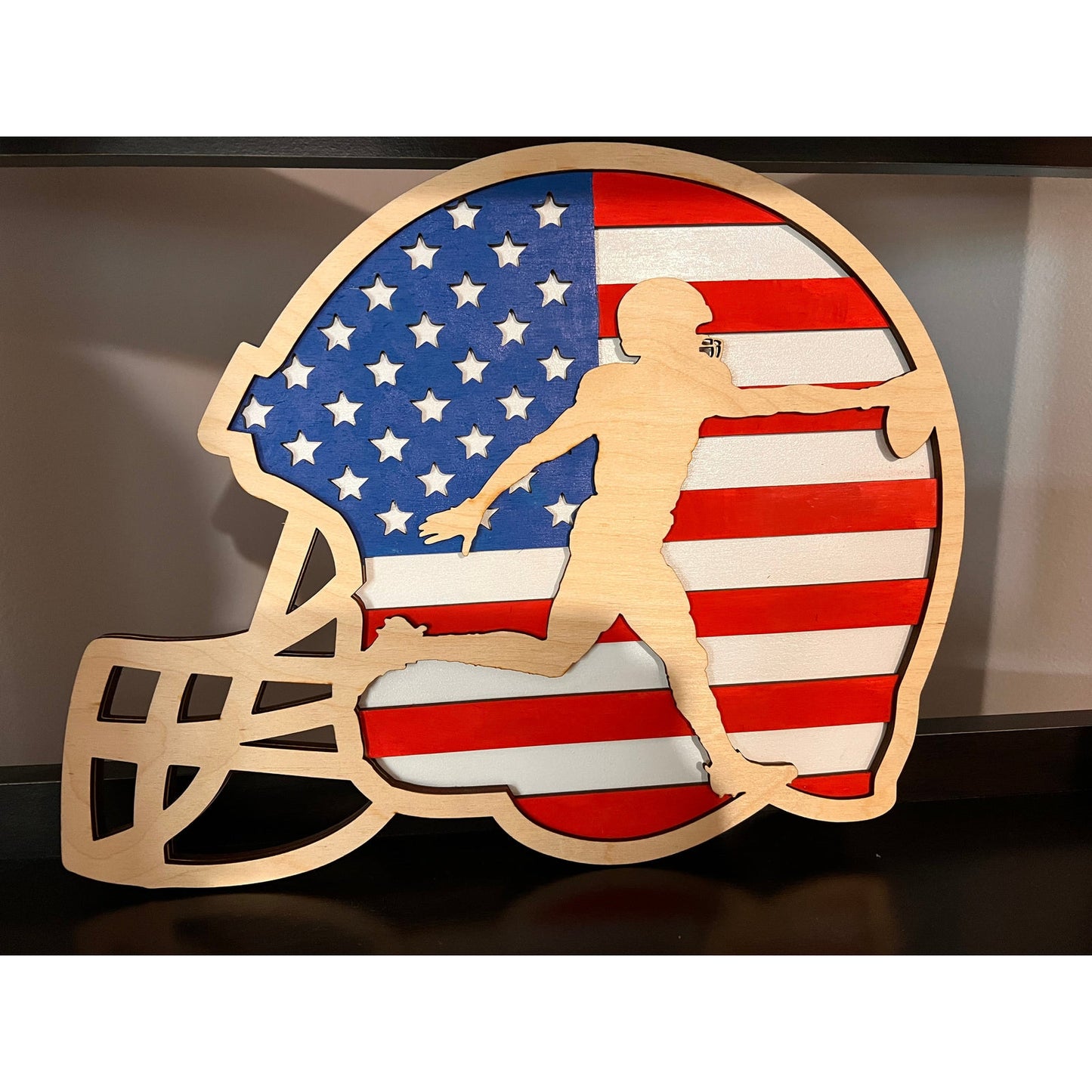 3D American Flag Sports Signs