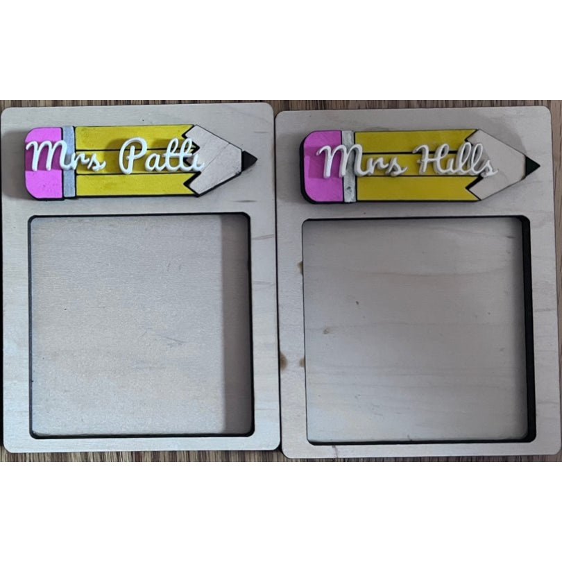 Personalized Notepad holder, 3D pencil design