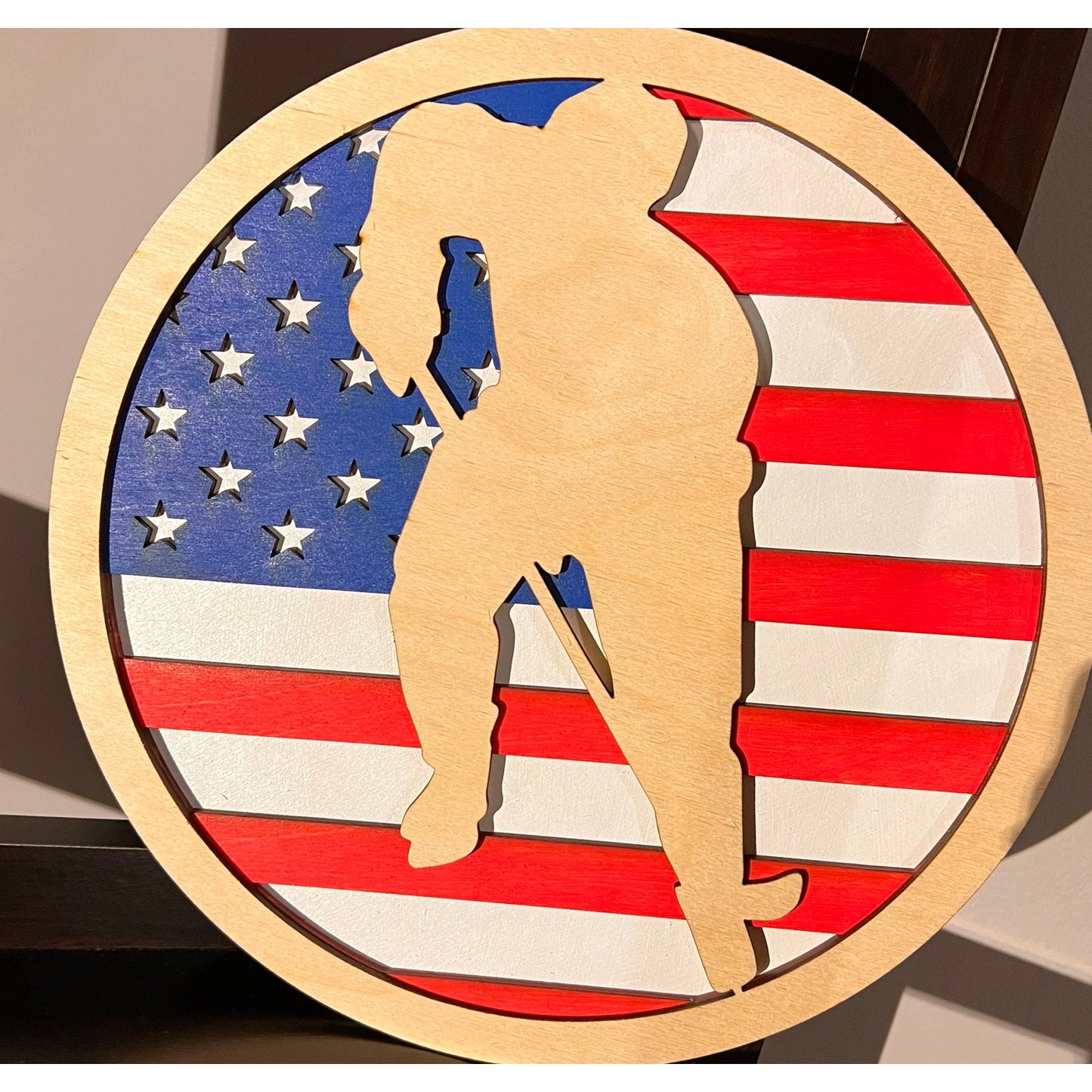 3D American Flag Sports Signs