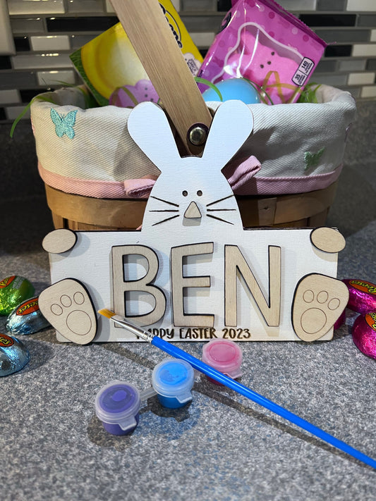 Hop into Easter with a Personalized Bunny Name Plate