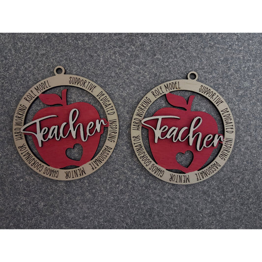 Teacher Ornament/Bag Tag