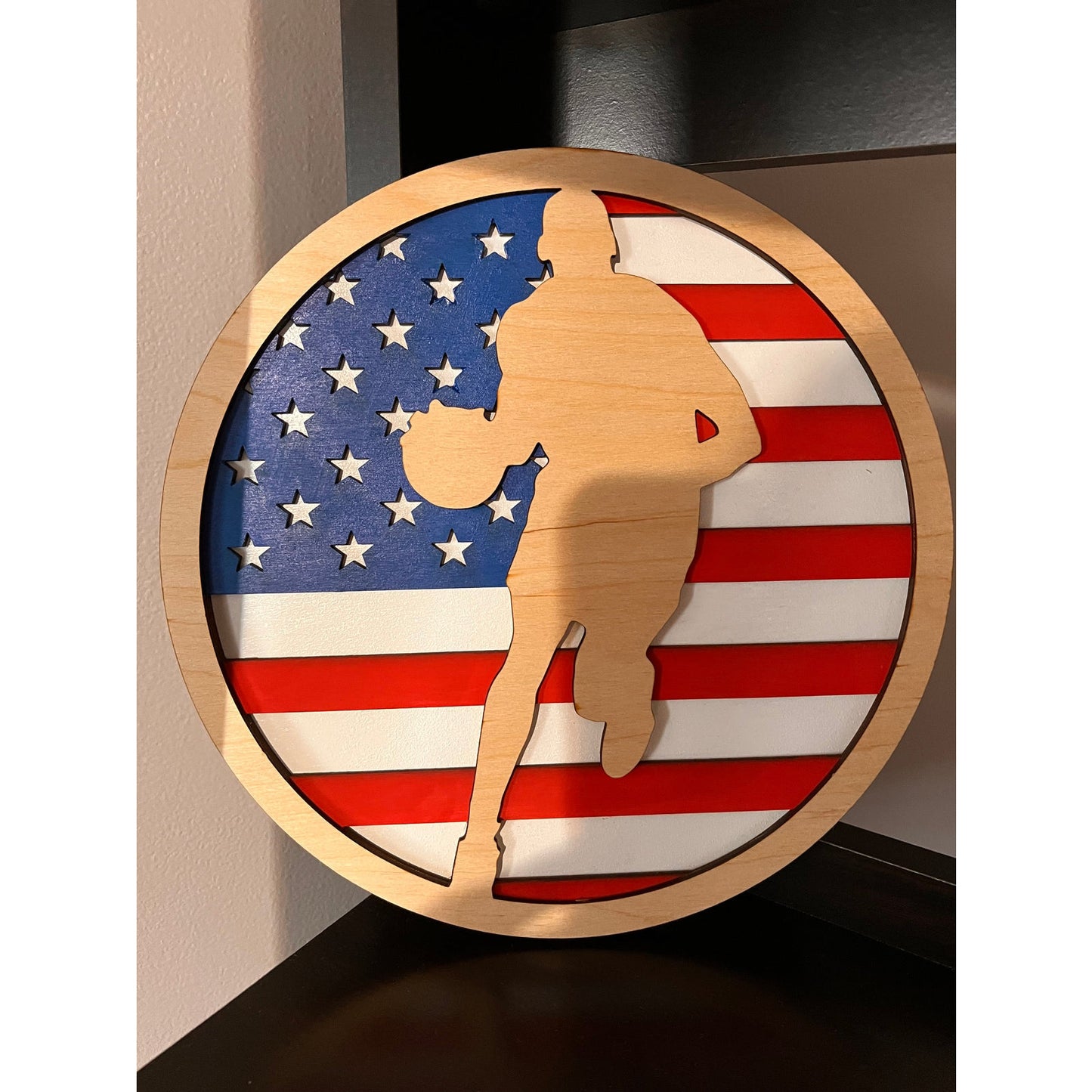 3D American Flag Sports Signs