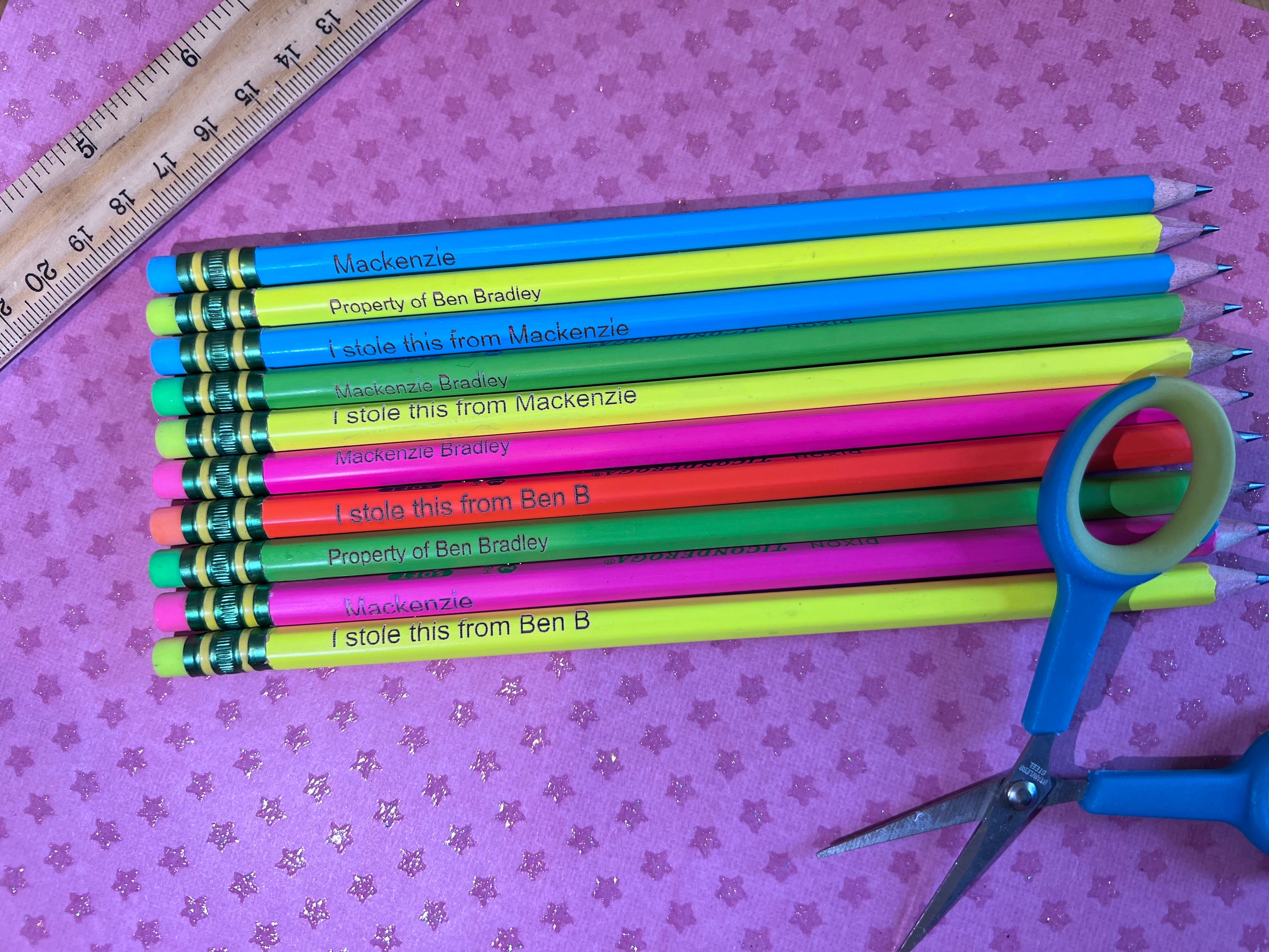 Monogrammed Pencils – Kbscustomkreations