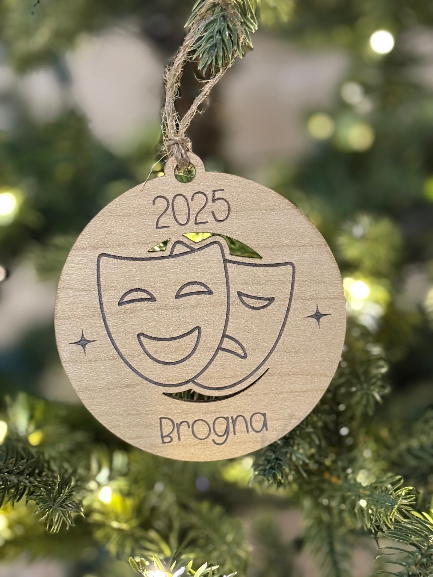 Personalized Drama / Theatre Club Ornament