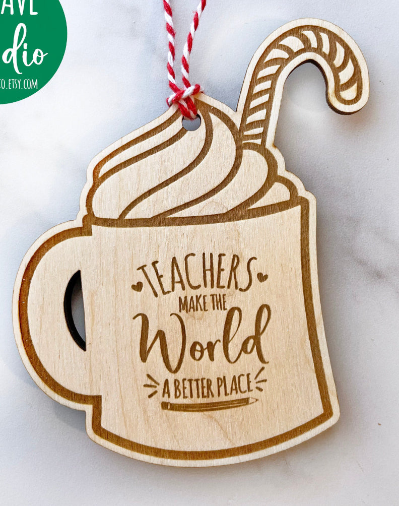 Teacher mug giftcard holder