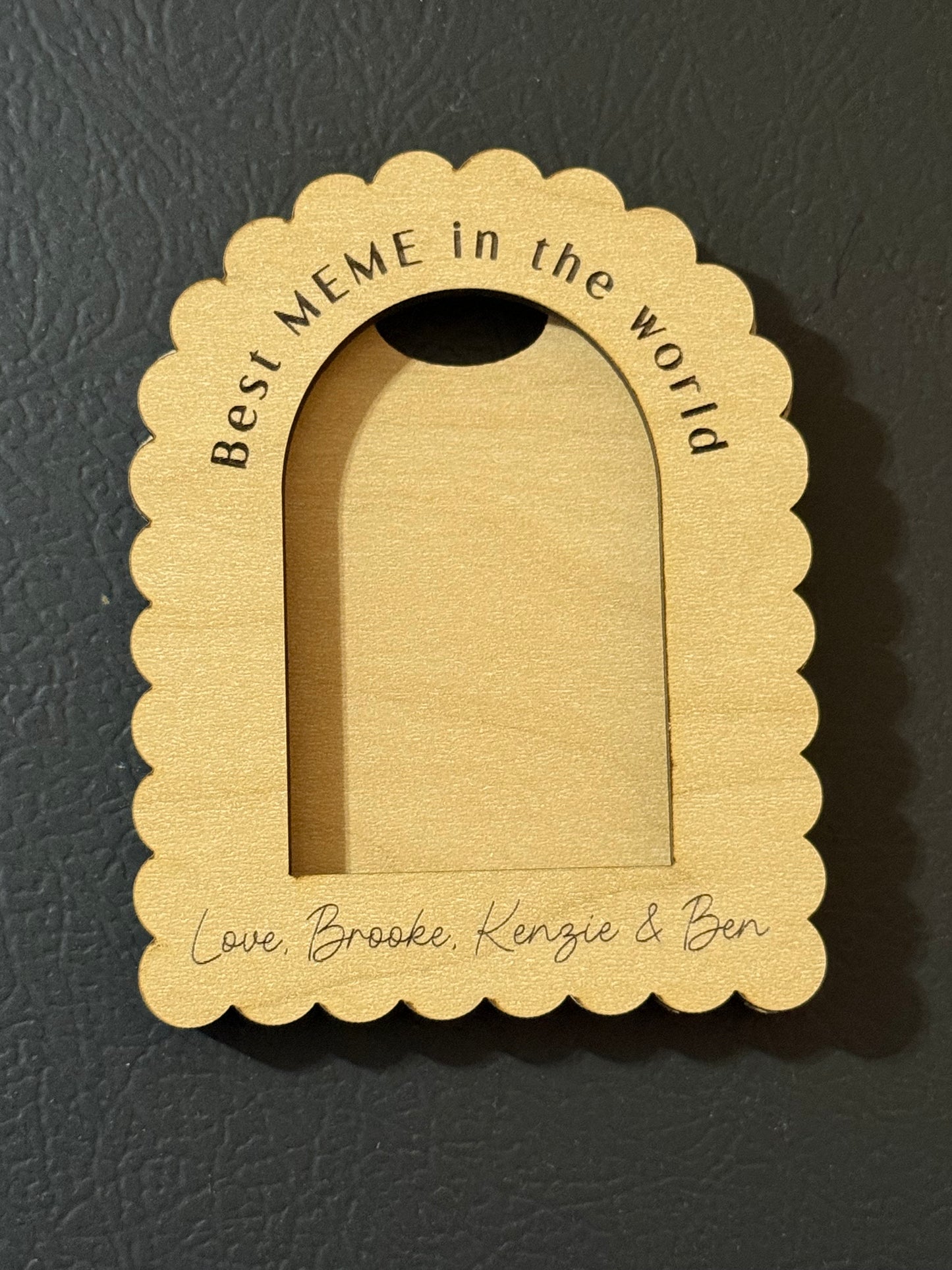 Personalized magnet frame