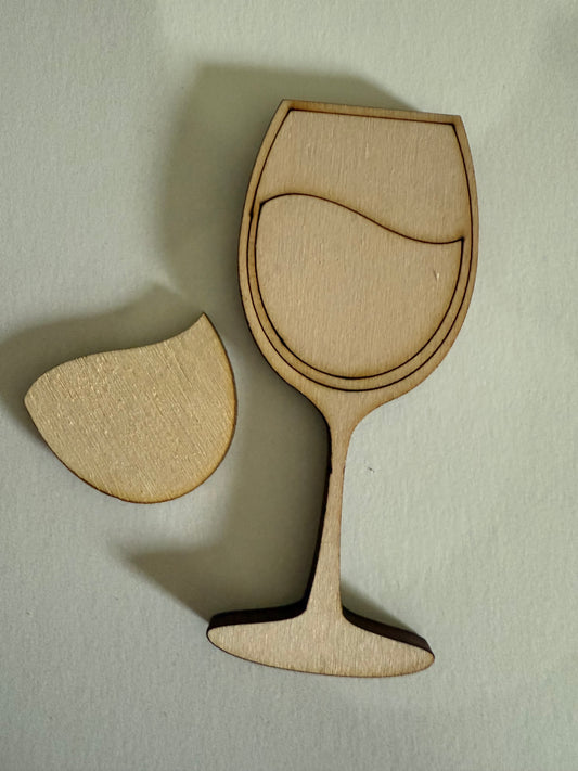 Wine glass-unpainted