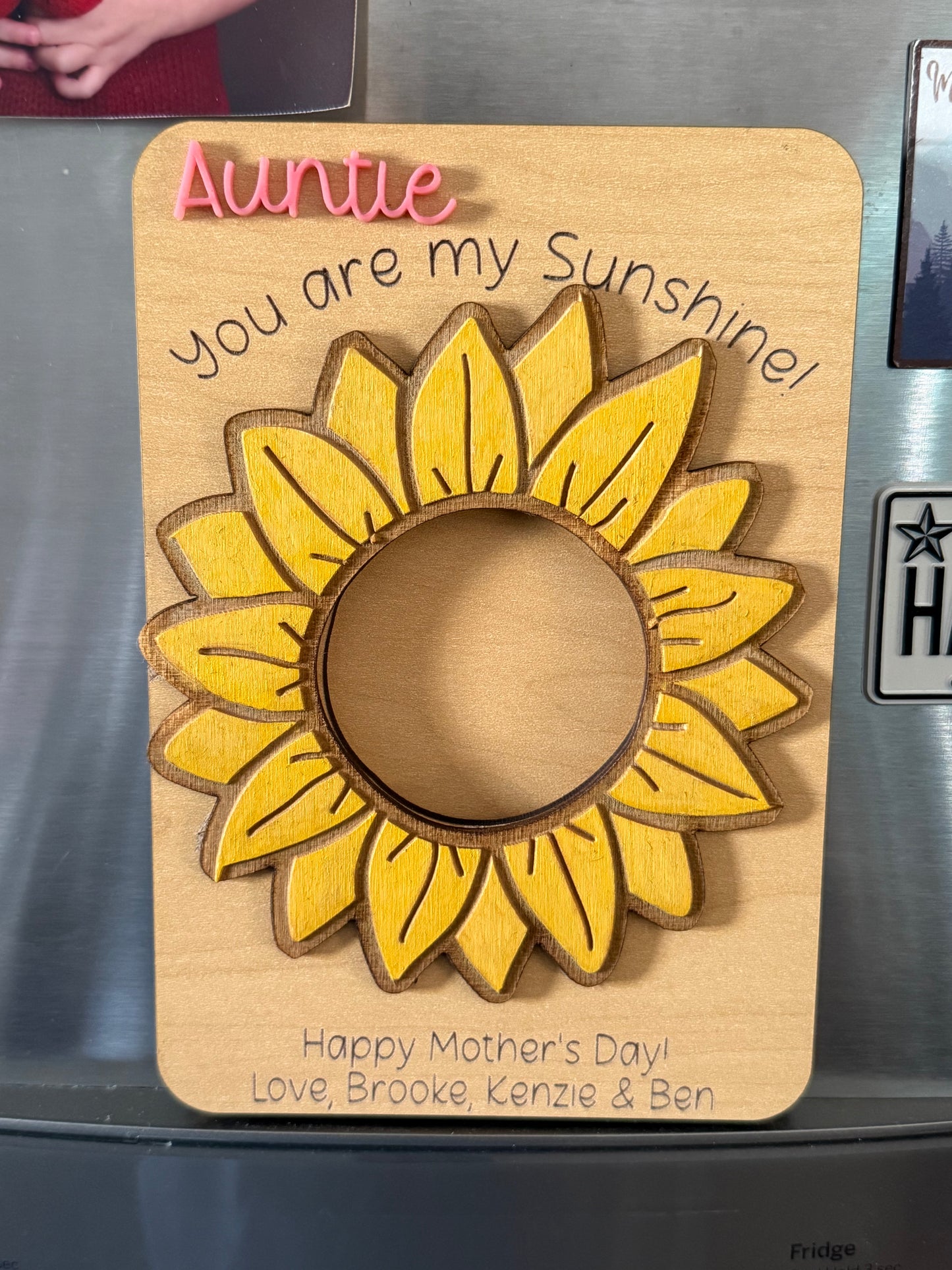 Magnetic Sunshine Photo Frame