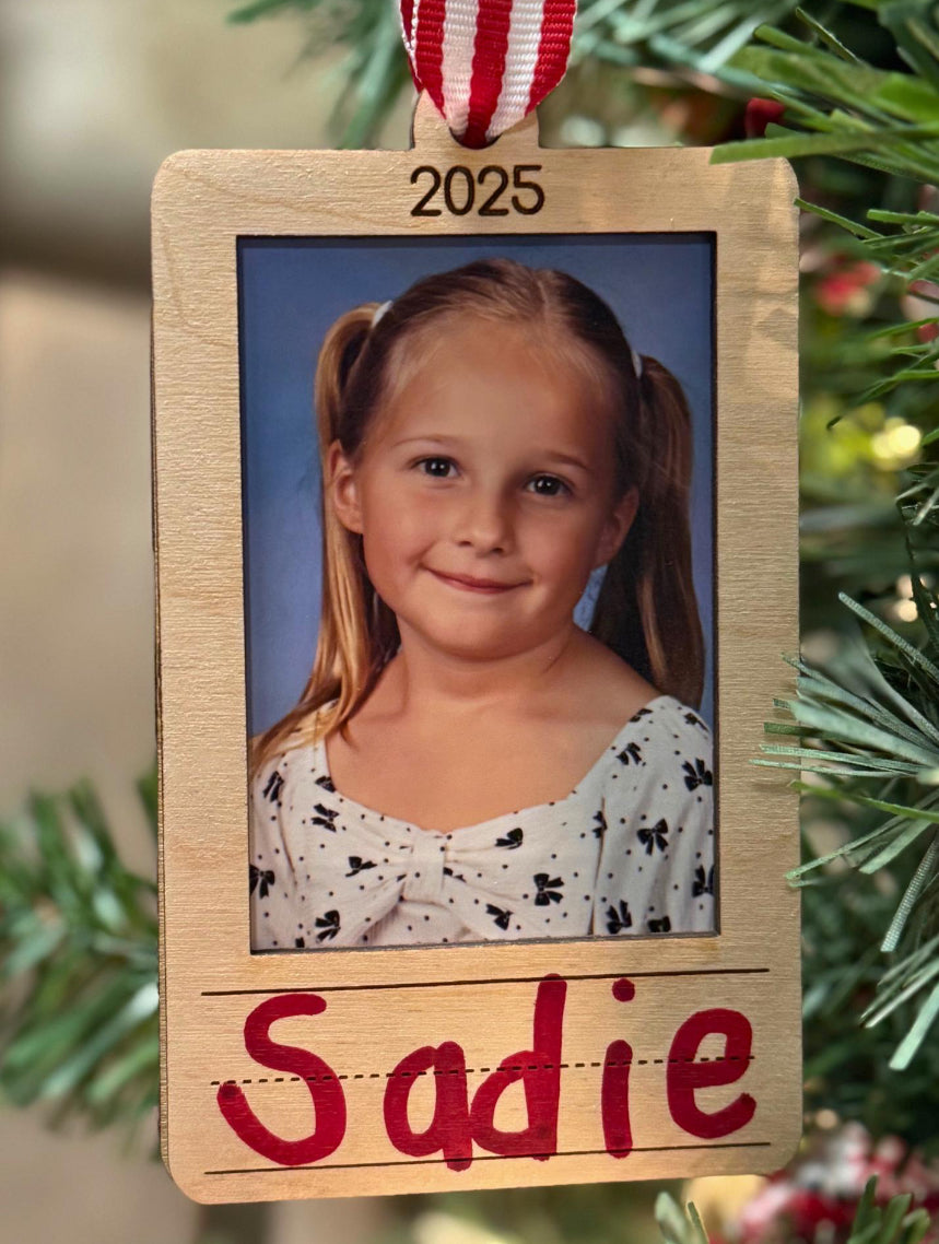 Photo Frame Handwriting ornament