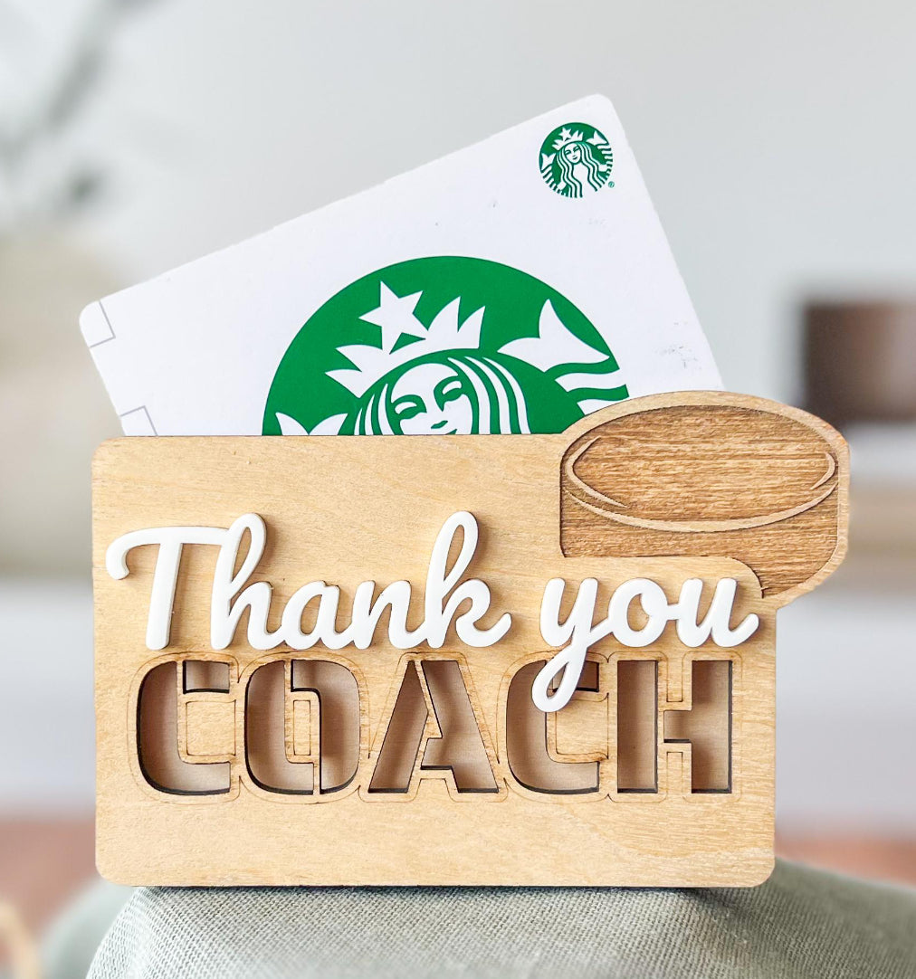 Coaches Gift Card Holders