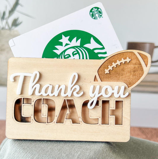 Coaches Gift Card Holders