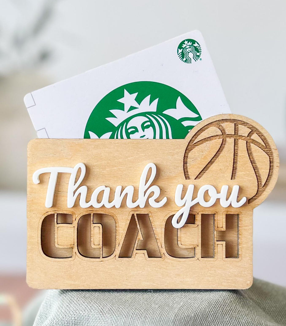Coaches Gift Card Holders