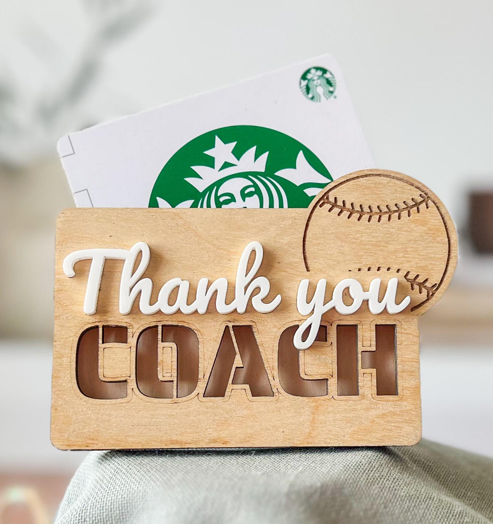 Coaches Gift Card Holders