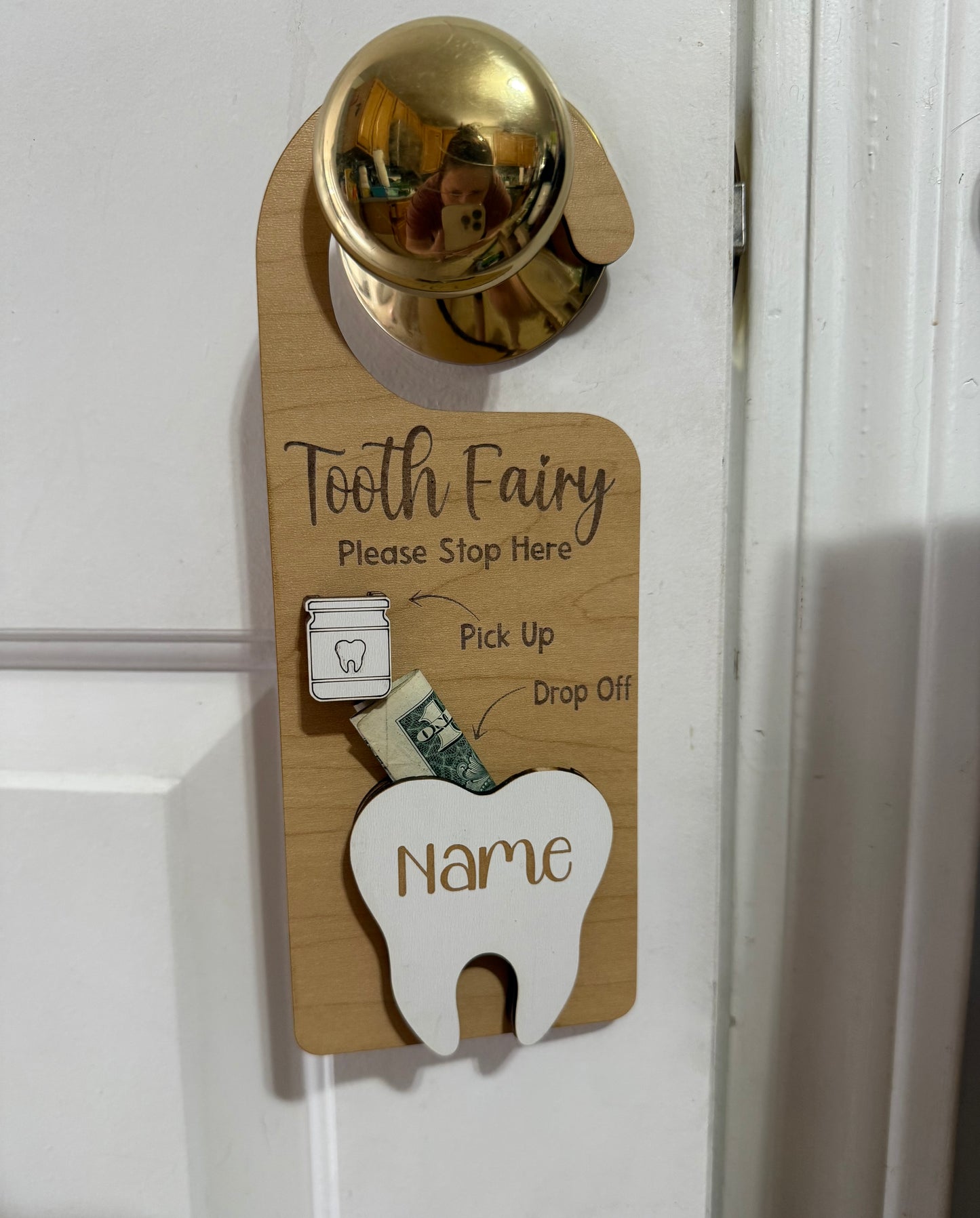 Personalized Tooth fairy Hanger