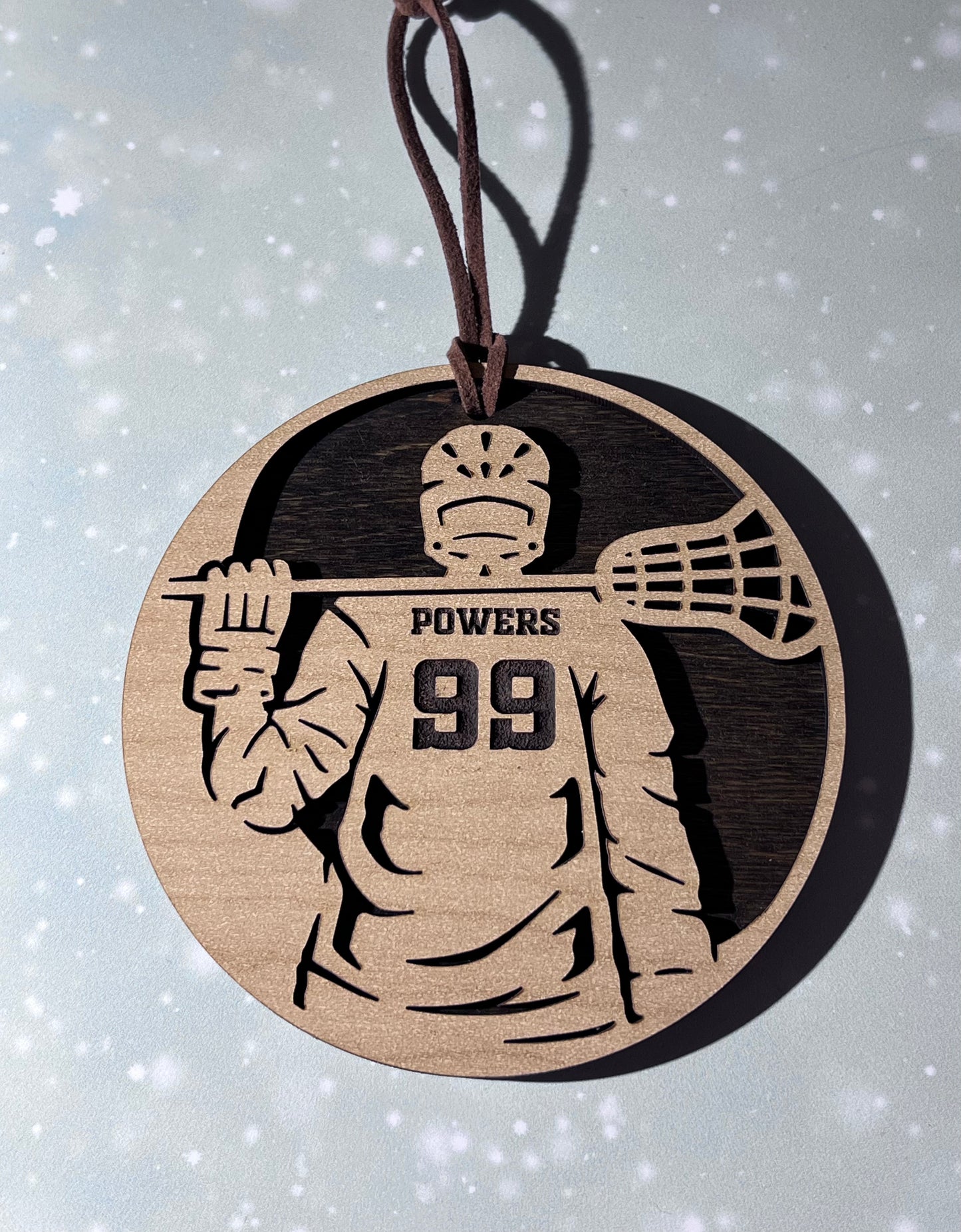 Personalized Lacrosse Ornament