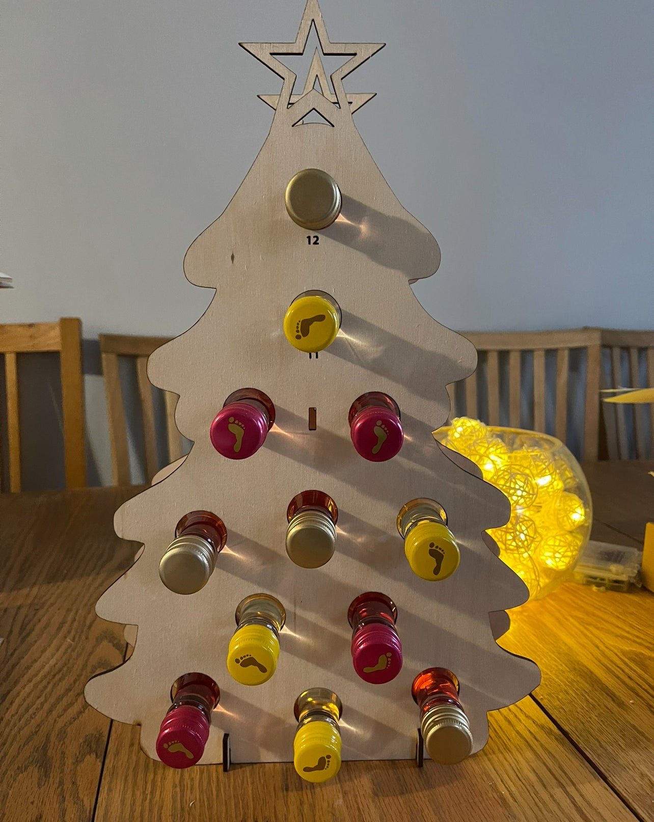 Mini Wine Bottle Advent Calendar Kbscustomkreations mini-wine-bottle-advent-calendar-kbscustomkreations