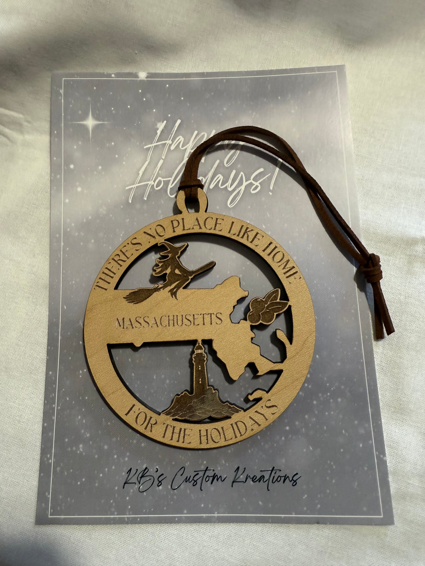 Massachusetts ornament